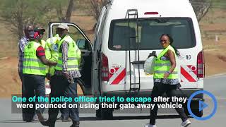 Three traffic cops arrested taking bribes from motorists [upl. by Heaps]