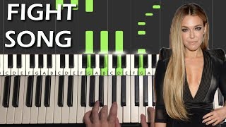 Rachel Platten  Fight Song Piano Tutorial Lesson [upl. by Airot]