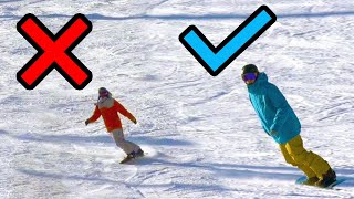 Fix the Most Common Snowboarding Mistake [upl. by Notxam]