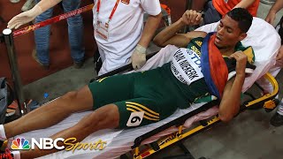 From the finish line to the hospital Wayde Van Niekerks wild 2015 world title  NBC Sports [upl. by Aninep65]