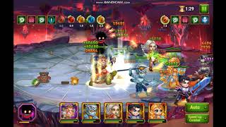 Hero Wars  Defeating adv 10 boss [upl. by Cristie]