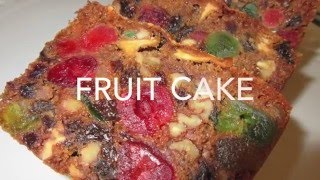 FRUIT CAKE  How to make FRUITCAKE Recipe [upl. by Ennovad]