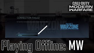 How to Play Offline on Modern Warfare  Solo Splitscreen and Bot Lobbies Set up [upl. by Refinaj]