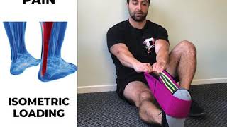 Achilles Tendon Pain Isometric Loading [upl. by Drhacir]