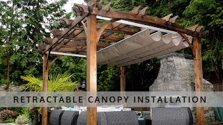 Retractable Pergola Canopy Installation  OLT [upl. by Eimam]