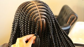 I Outdid Myself With This One  Medium Layered Braids [upl. by Elockcin]