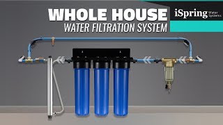 iSpring Whole House Water Filter Systems DIY Installation [upl. by Issej197]