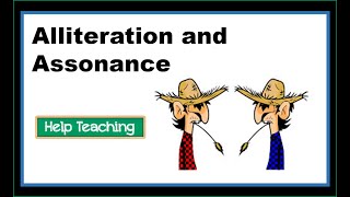 Alliteration and Assonance  Learn Figurative Language [upl. by Napoleon]