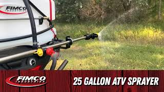 FIMCO  25 Gallon ATV Sprayer 3 Nozzle Boomless [upl. by Suixela]