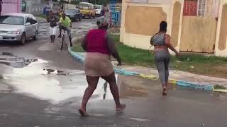 2 big woman fighting over man in jamaica must watch video [upl. by Terri]