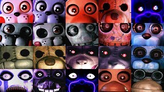 All FNAC JUMPSCARES in 2 Minutes 20152019  FNAC 1 2 3 Remastered [upl. by Leay]