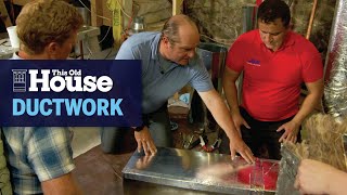 How to Install Ductwork  This Old House [upl. by Choo]