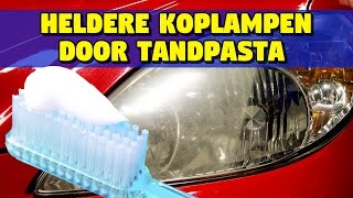 KOPLAMPEN HELDER POLIJSTEN MET TANDPASTA [upl. by Troc]