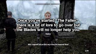 Skyrim Blades  Avoid Killing Paarthurnax [upl. by Wald762]