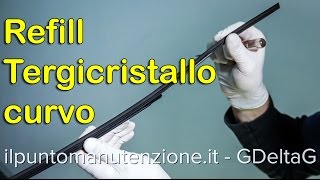 Sostituzione gommino tergicristallo curvo [upl. by Oirtemed930]