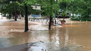 Flooding at Knoebels Amusement Resort [upl. by Lewendal]