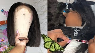 How to make your own blunt bob wig  ERICKAJPRODUCTSCOM [upl. by Dermot]