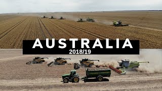 Australia Harvest 201819 BEEFWOOD FARMS HALCYON DOWNS STEPHENS HARVESTING [upl. by Weidman]