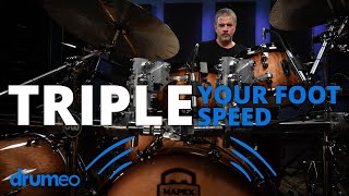 Triple Your Foot Speed On The Drums  Russ Miller [upl. by Musser827]