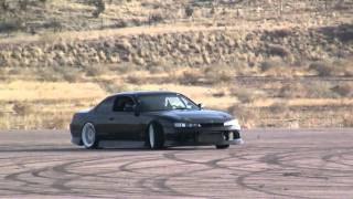 Turbocharged s14 Silvia 240sx drifting action [upl. by Barby870]