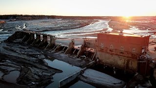 Spencer Nebraska Dam Collapse US 281 Bridge Drone Footage 4k [upl. by Ewell645]