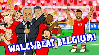 Wales vs Belgium by TOM JONES 31 Euro 2016 Quarter FinalRobsonKanu Cruyff goal Vokes Williams [upl. by Nerraw17]