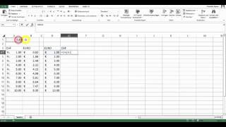Kursberechnung CHFEUR in Excel [upl. by Noirret]