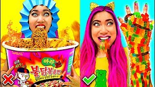 Weird Fun Hilarious Food Hacks You Should Try CC Available [upl. by Nnylyram]