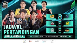 🔴LIVE  MDL ID S11  Regular Season  Minggu 1 Hari 1 [upl. by Asilenna]