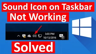 Fix Sound Icon on Taskbar not working in Windows 10 [upl. by Kerad]