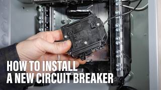 How to Install a New Circuit Breaker [upl. by Tracey]