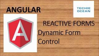 ANGULAR 15  CREATE DYNAMIC CONTROLS IN REACTIVE FORMS [upl. by Nikolai]