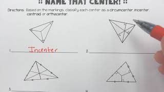 Triangle Centers Identification [upl. by Hull]