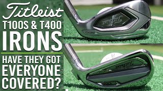 TITLEIST T100s amp T400 IRONS REVIEW [upl. by Enirod]