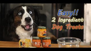 EASY TWO 2 INGREDIENT HOMEMADE DOG TREATS [upl. by Bois]