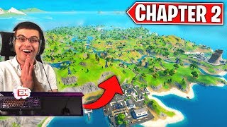 NEW Fortnite Chapter 2 Map LIVE REACTION [upl. by Salokkin]