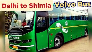 Delhi To Shimla by Volvo Bus  How To Go Delhi To Shimla  Bus Travel Vlog Delhi to Shimla by Volvo [upl. by Donalt]