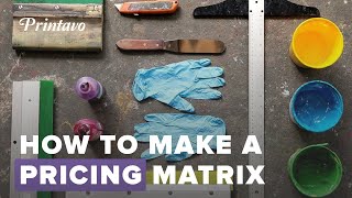 How To Make a Screen Printing Pricing Matrix Free Download [upl. by Brause]