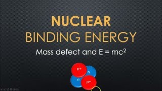 Nuclear Binding Energy tutorial Post 16 physics [upl. by Winni]