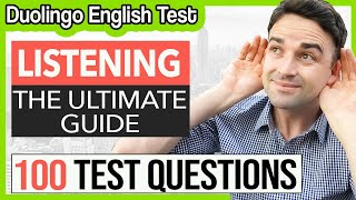 100 Listening Practice Questions  Duolingo English Test [upl. by Nnod]