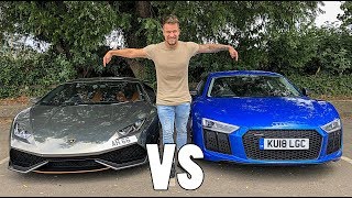 LAMBORGHINI HURACAN VS AUDI R8  WHICH IS BETTER [upl. by Iew507]