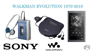 SONY Walkman evolution 19792019 [upl. by Stonwin]