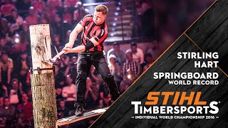 Springboard World Record  STIHL TIMBERSPORTS® [upl. by Anilejna]