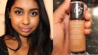 Revlon Colorstay Foundation for NormalDry Skin First Impression amp Review [upl. by Ogires]