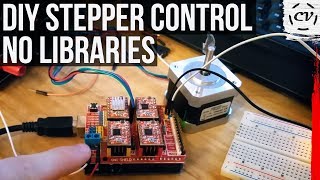 Controlling A NEMA 17 Stepper With Arduino CNC Shield How To amp Code [upl. by Menard801]