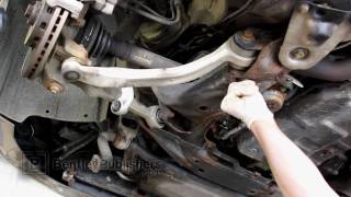 Audi A6 C5 19982004  Front lower control arm replacement  DIY Repair [upl. by Ardine]