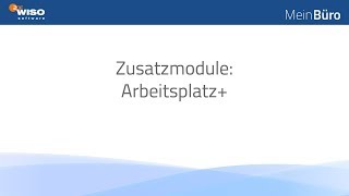 Zusatzmodul Arbeitsplatz MeinBüro [upl. by Greggory]