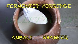 How to prepare Millet Fermented Porridge  Ambali  Khameer English l Dr SARALA [upl. by Haile]