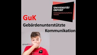 Video zum podcast quotsprachfertigquot GuK  Gebärdenunterstützte Kommunikation [upl. by Hirschfeld990]