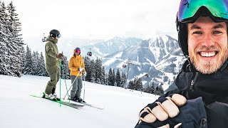 Skigebiet im Test Saalbach Hinterglemm Leogang Fieberbrunn [upl. by Ettelohcin449]